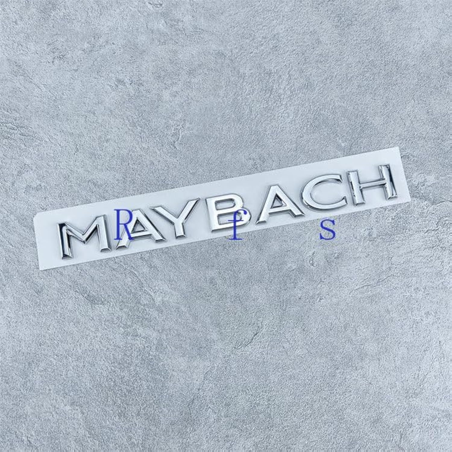 Maybach 3D ABS Car Logo Sticker - Side Emblem - Silver