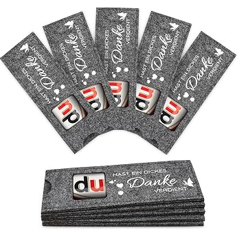 Pack of 10 Duplo Chocolate Felt Sleeves - You Have A Thick Thank You | Loving gift packaging as a thank you for colleagues, e