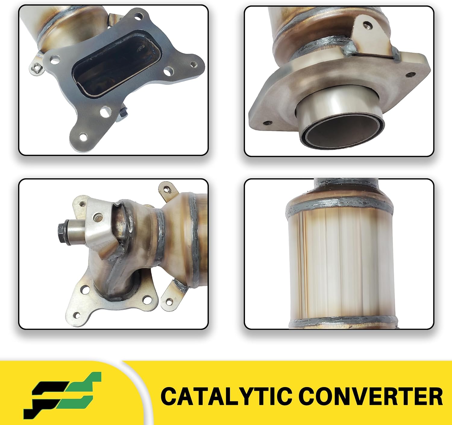 [Front]FortunaFlow Catalytic Converter Compatible with Honda CR-V CRV 2010-2011 2.4L,Replace 674148,16594,641415,18190REZA00[EPA Compliant+standard with Heat Shield]