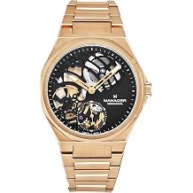 Revue Thommen Manager Mens Revolution Black Dial Stainless Steel Bracelet Hand Winding Watch MAN-RM-09-RM