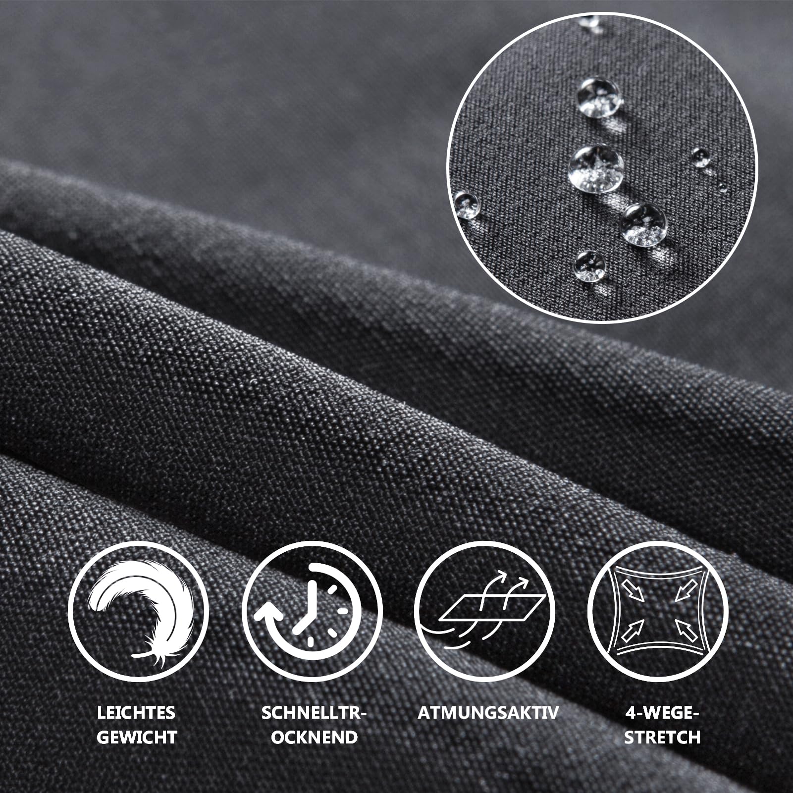 Hiauspor Pantaloni MTB da Uomo Corti da Mountain Bike Pantaloni da Ciclismo Imbottiti Corti