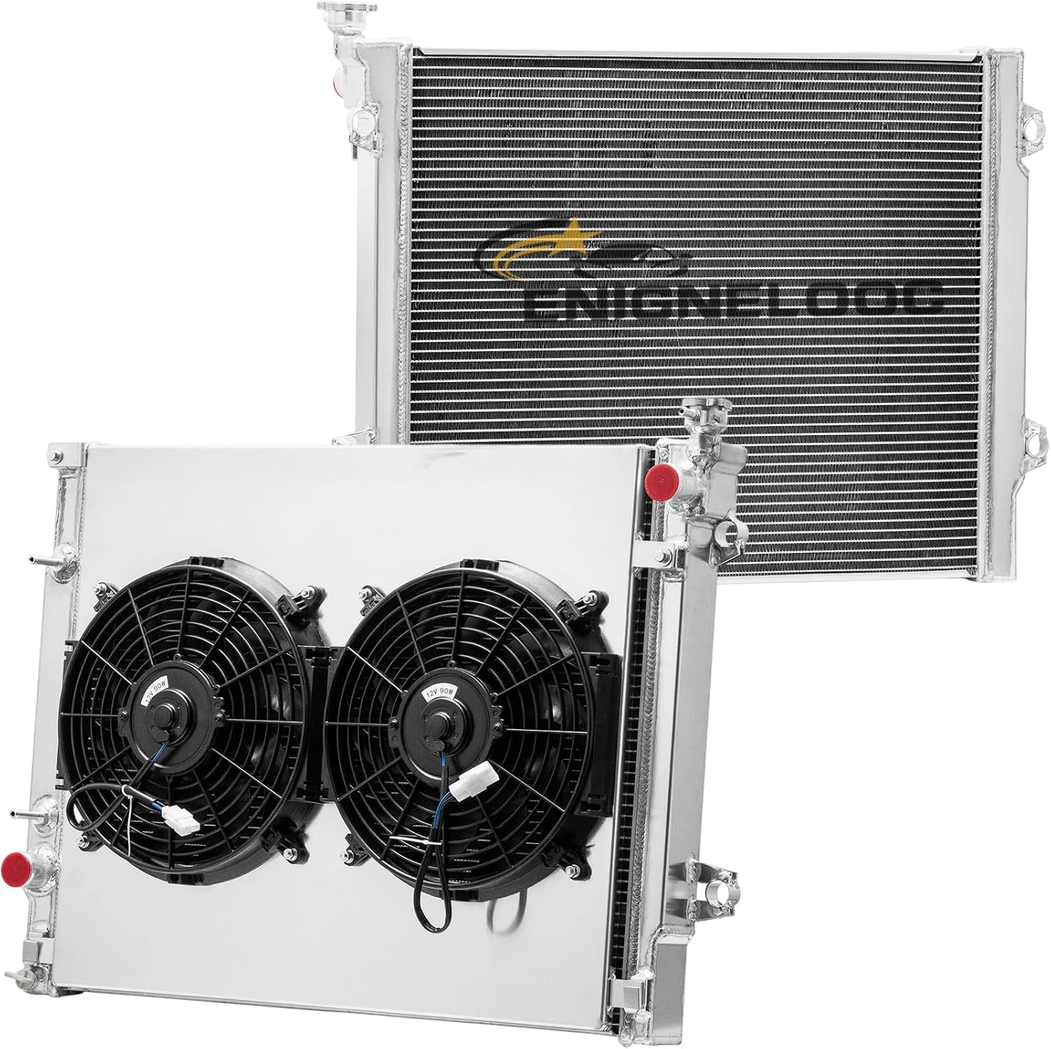 3 Row Core Aluminum Radiator For 2016-2023 2018 Toyota Tacoma 2.7L 3.5L AT CC13565 Radiador Automotive Replacement Radiators Shroud Fan