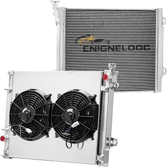 4 Row Core Aluminum Radiator for 2016-2023 Toyota Tacoma 2.7L L4 3.5L V6 CU13565 Radiador Automotive Replacement Radiators Shroud Fan Relay Kit