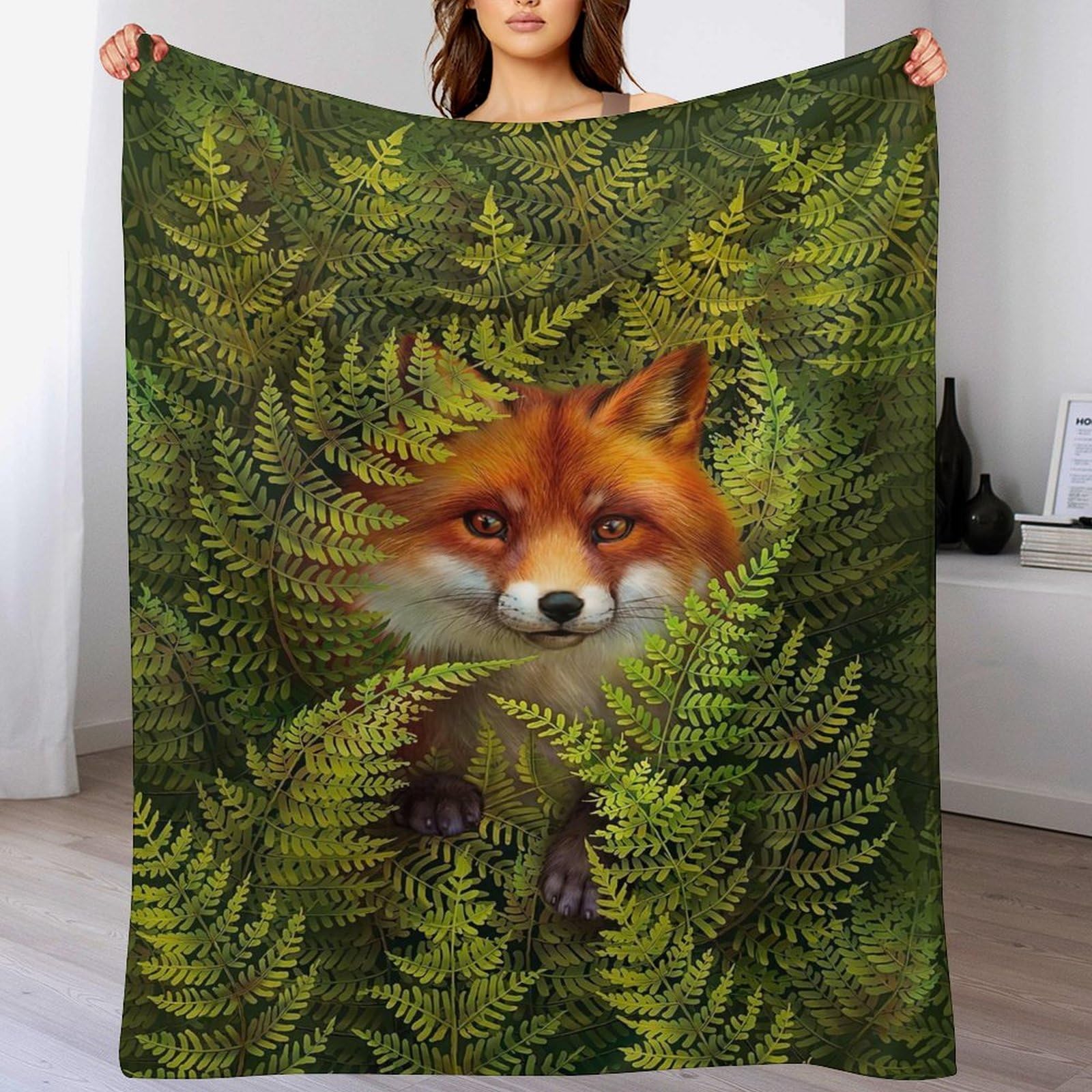 Couverture polaire renard chaude pour vos soirées cocooning