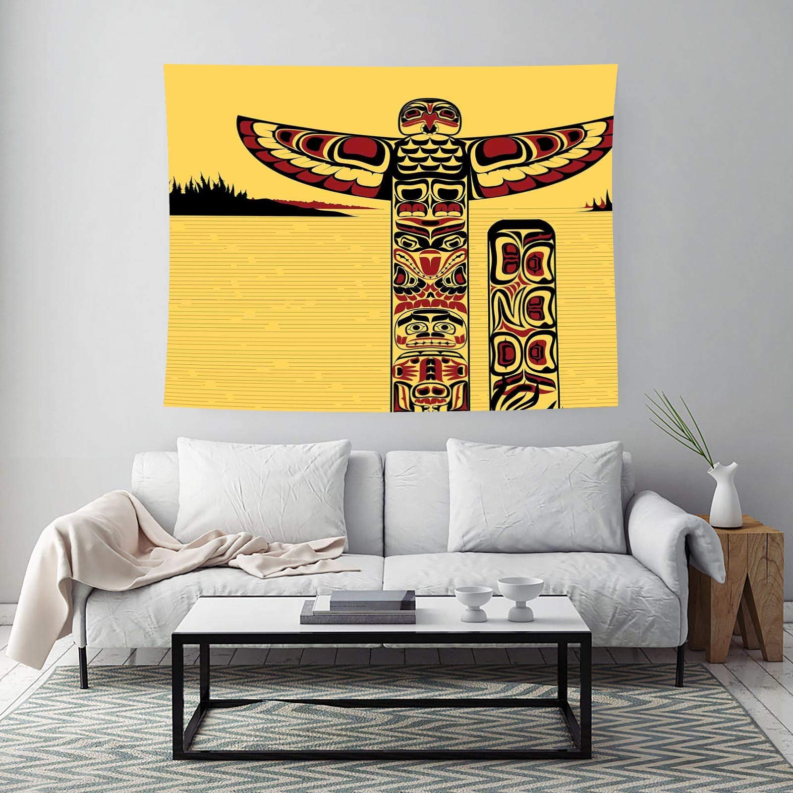 Amazon.co.jp: ネイティブアメリカンタペストリー 北米の