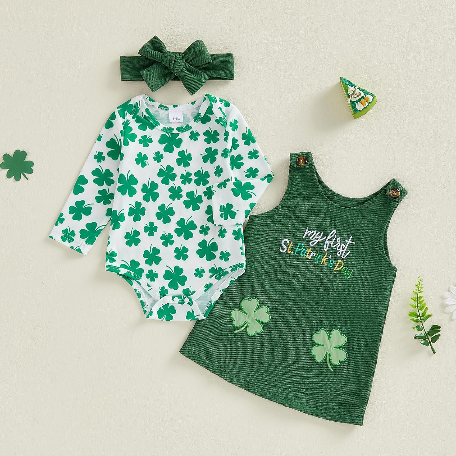 Valentines Baby Girl Outfit Long Sleeve Romper Onesie Love Heart Overalls Shorts 2Pcs Valentines Day Clothes - Image 2