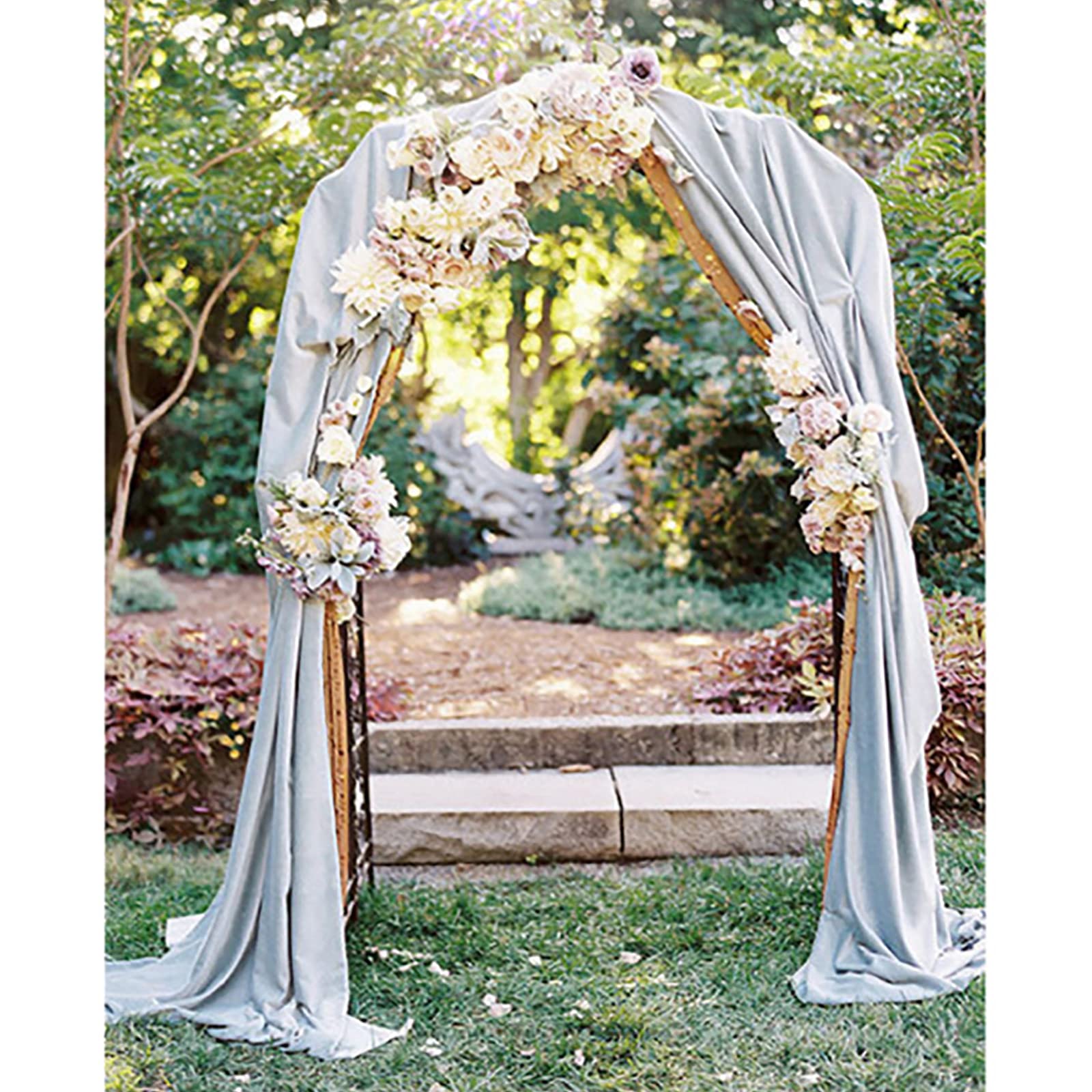 Arco da giardino, grande pergolato in metallo pergolato per matrimonio arco da giardino per varie piante rampicanti o cortile, prato, decorazione per feste di nozze