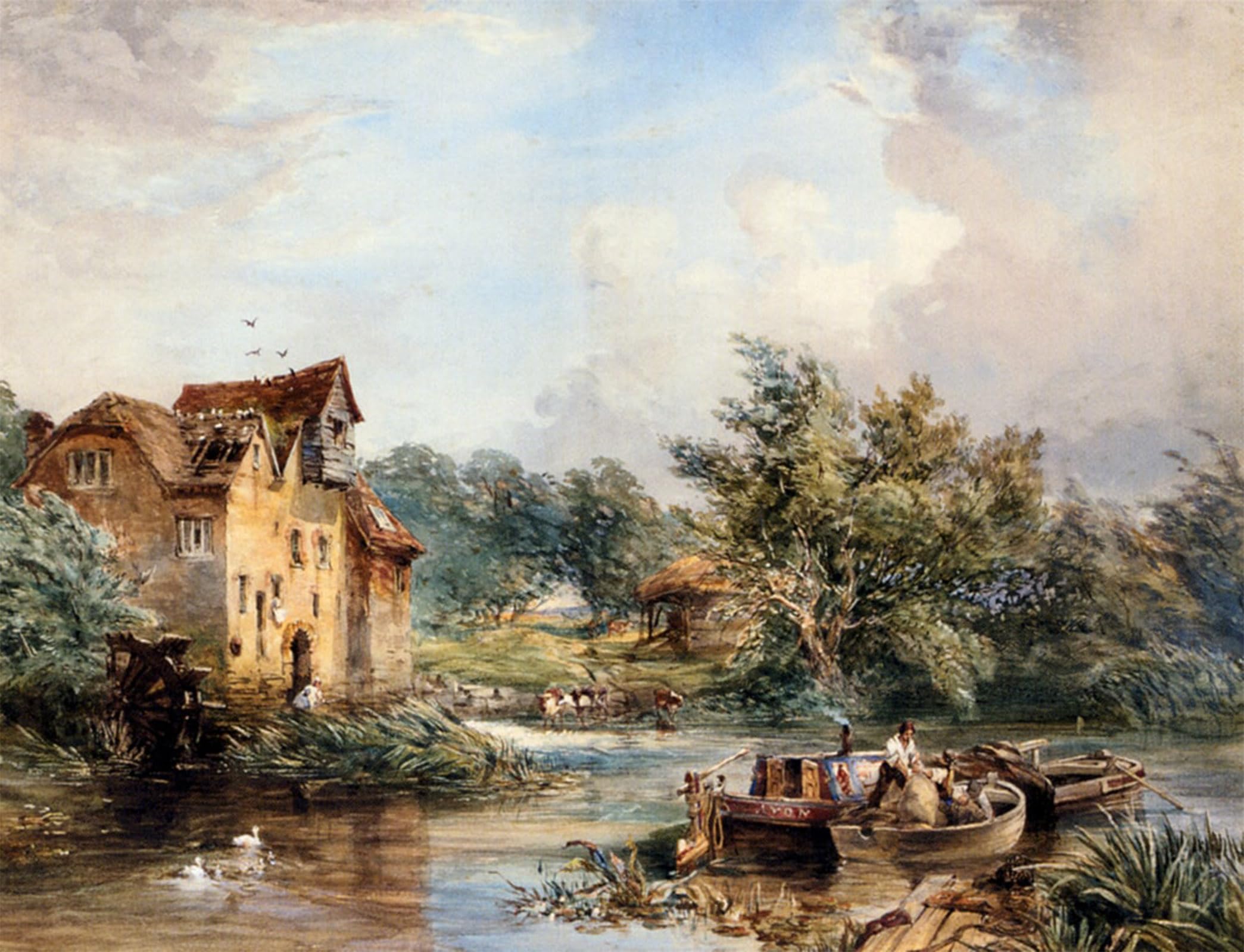 Tableau Toile le cordonnier Eton Samuel George Evans Déco Murale Chic 60x90cm
