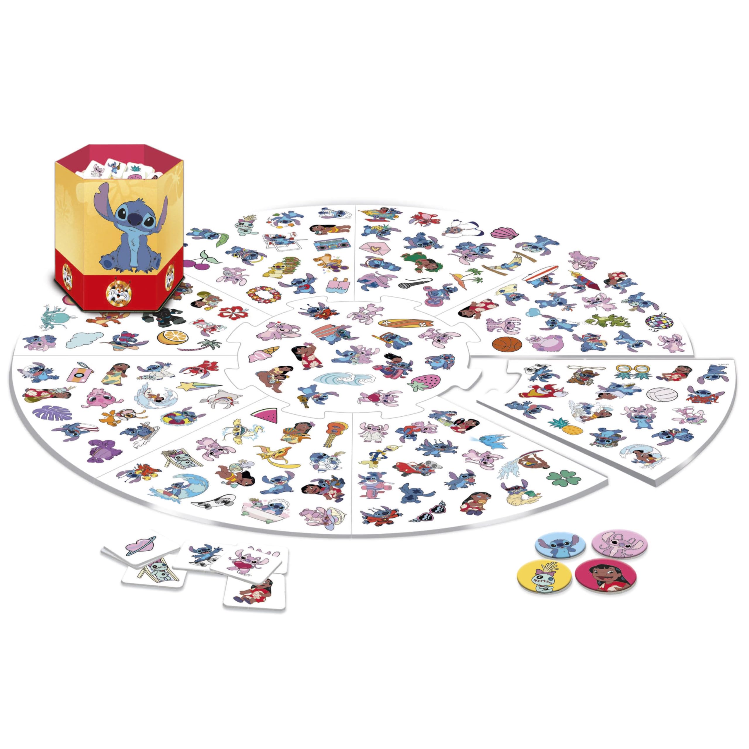 Educa - Lince Stitch 150 Imágenes | Juego de Mesa Familiar para agudizar Vista, Memoria y Reflejos Mientras te diviertes | A Partir de 4 5 años (20610)