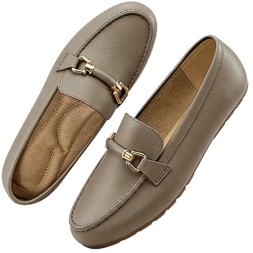 HARENCE Loafers for Women Comfortable Slip On Business Work Flats Shoes Casual Driving Moccasins Penny Loafer
