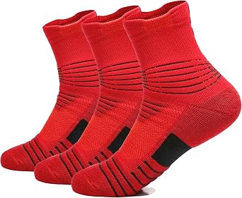 Compression Basketball Socks Cushioned Athletic Crew Running Cycling Sock