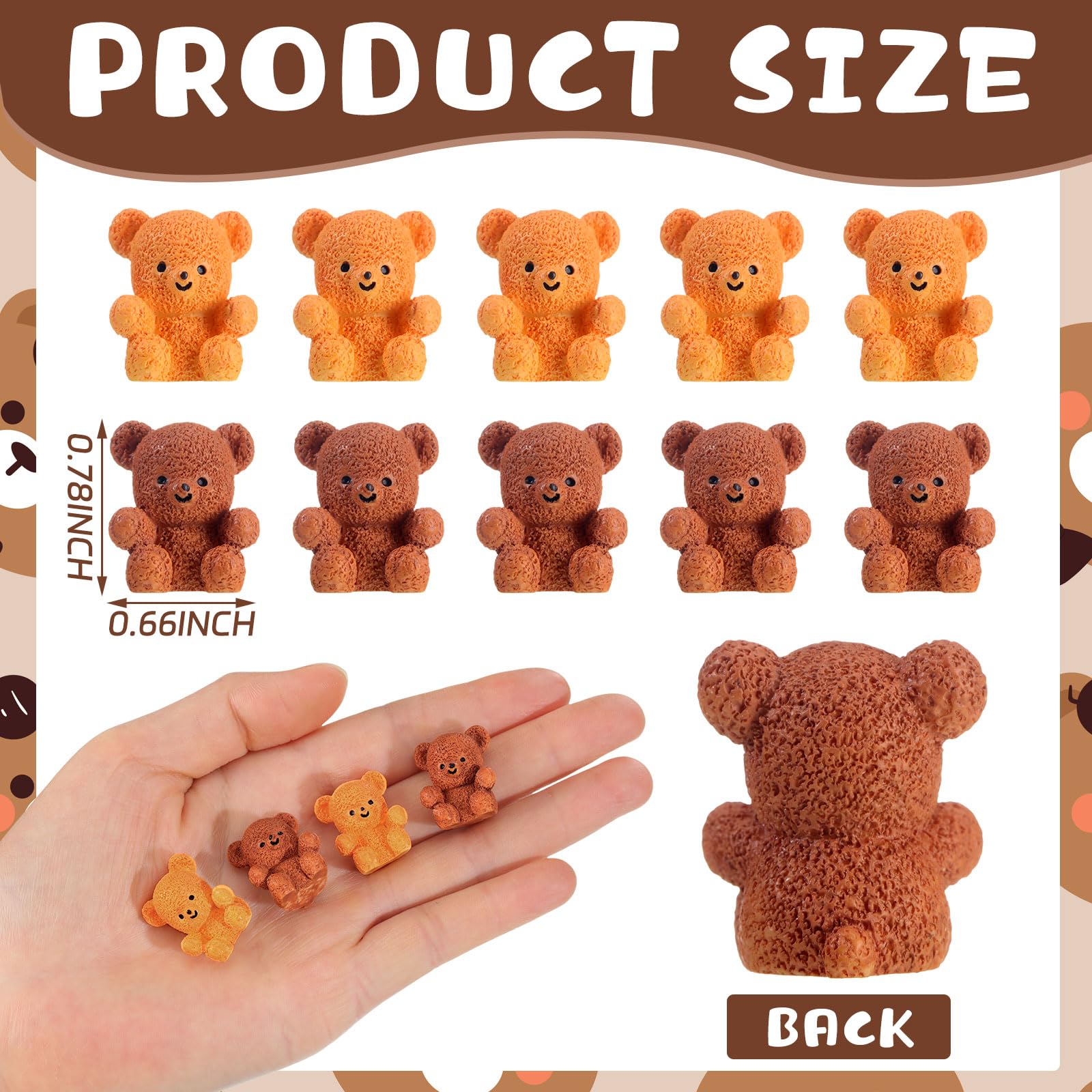 Amazon.com: Yousoontic 100 Pcs Resin Bear Valentine's Day Cute