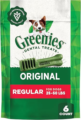 Miniatura 19 de Greenies Dog Dental Chews Aperitivos para perros – Tamaño regular (perros de 25-50 libras)