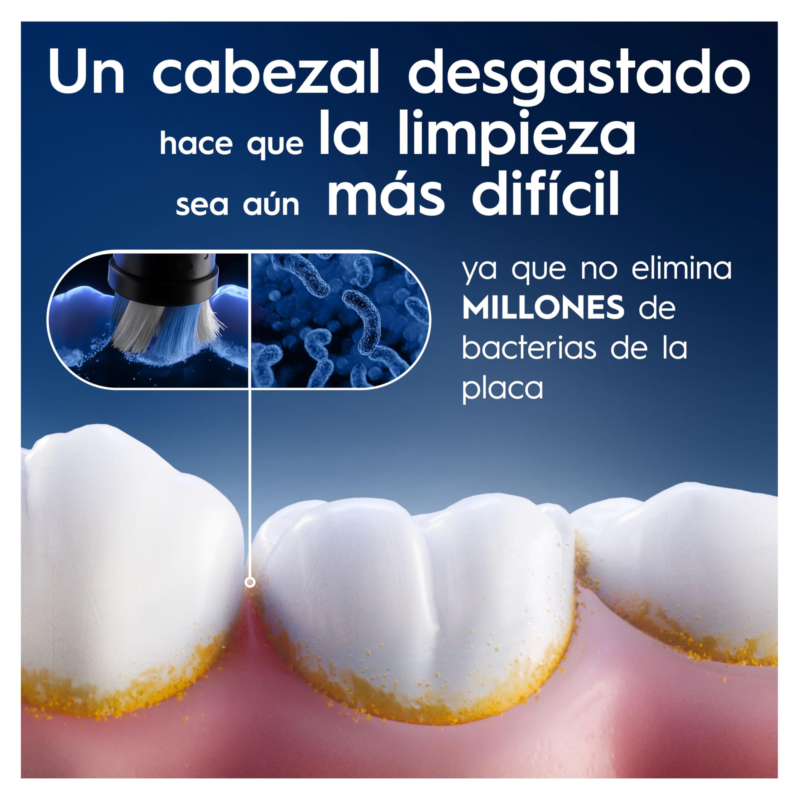 Oral-B Series iO Ultimate Clean Cabezales De Recambio Originales, Pack de 6 Recambios Negros Para Cepillos De Dientes Eléctricos Oral-B iO, Eliminación Profunda De La Placa Bacteriana