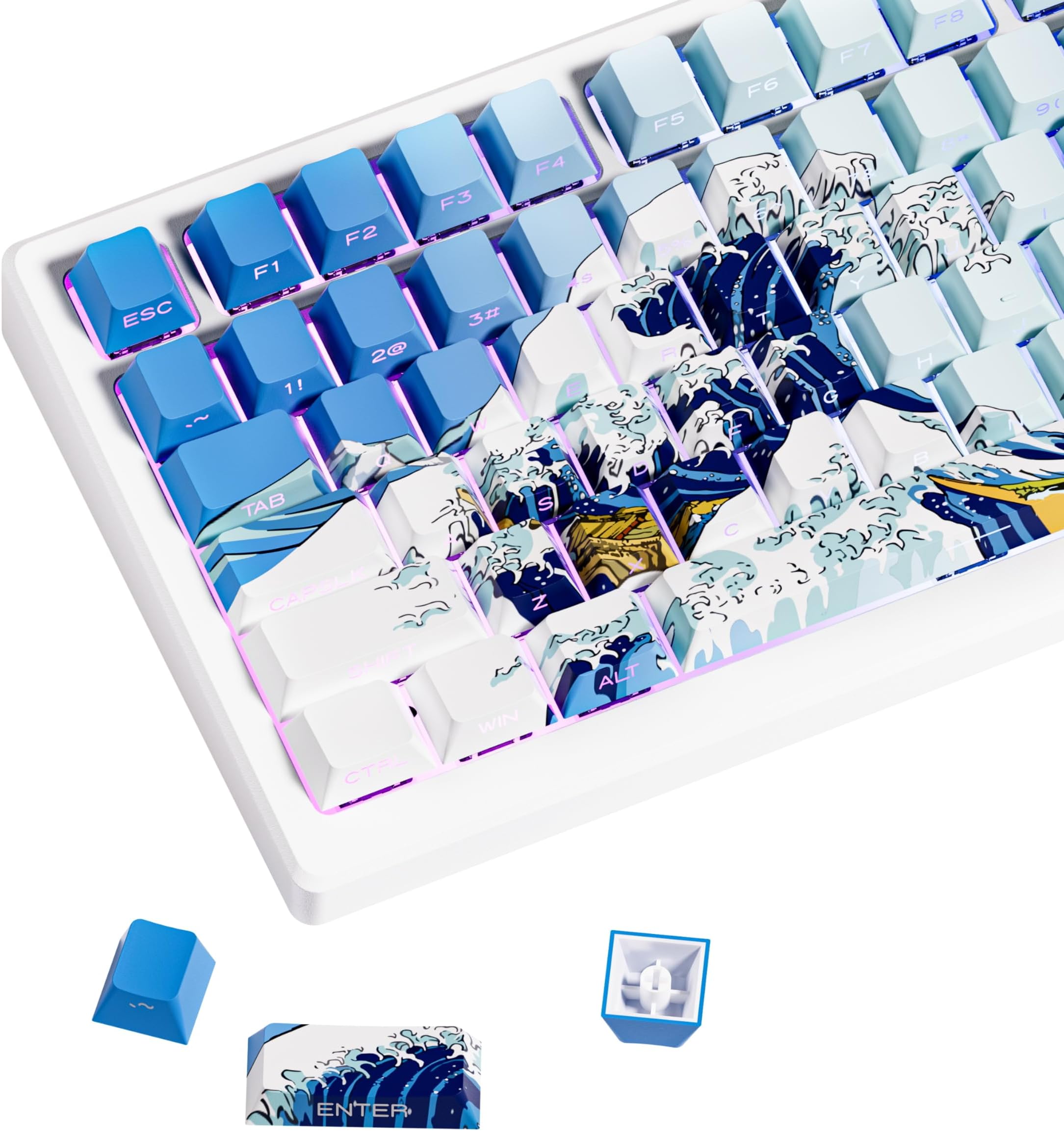 Amazon.com: Benemate Spacebar Keycap 5-Side Dye-subbed PBT Cherry ...