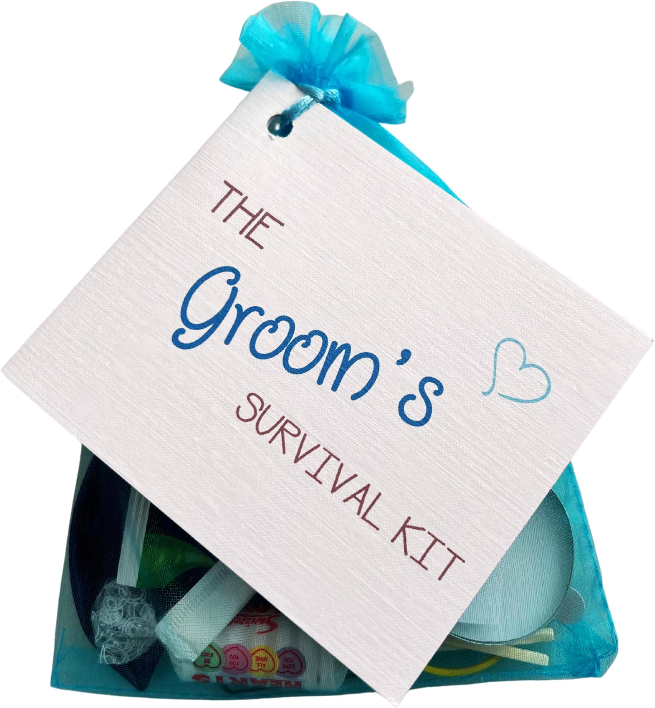 Groom-to-Be Survival Kit – Wedding Day Emergency Gift Bag for Him | Funny Novelty Groom Gift | Engagement, Stag Party or Wedding Morning Keepsake Wedding Favour