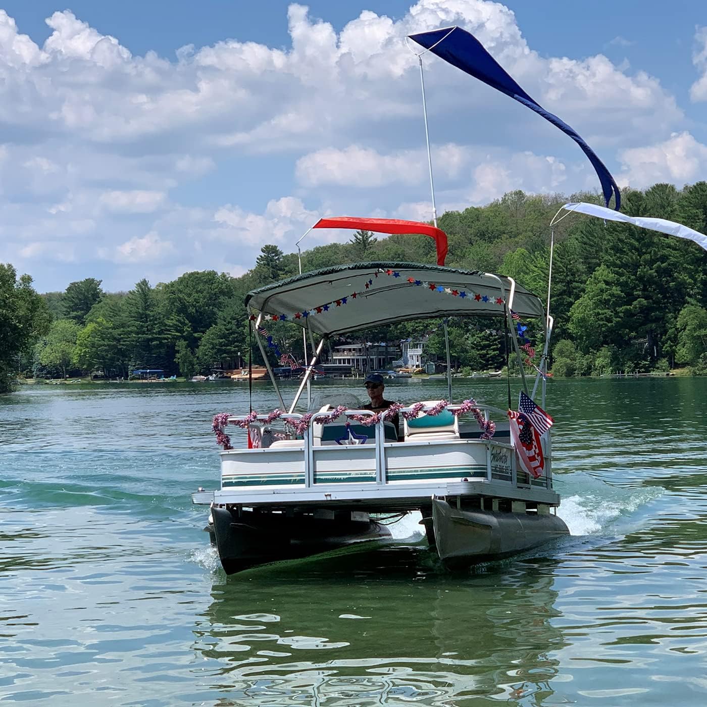 Raft Mount Kit with Solid Color 8' Pennant (Golden Poppy)