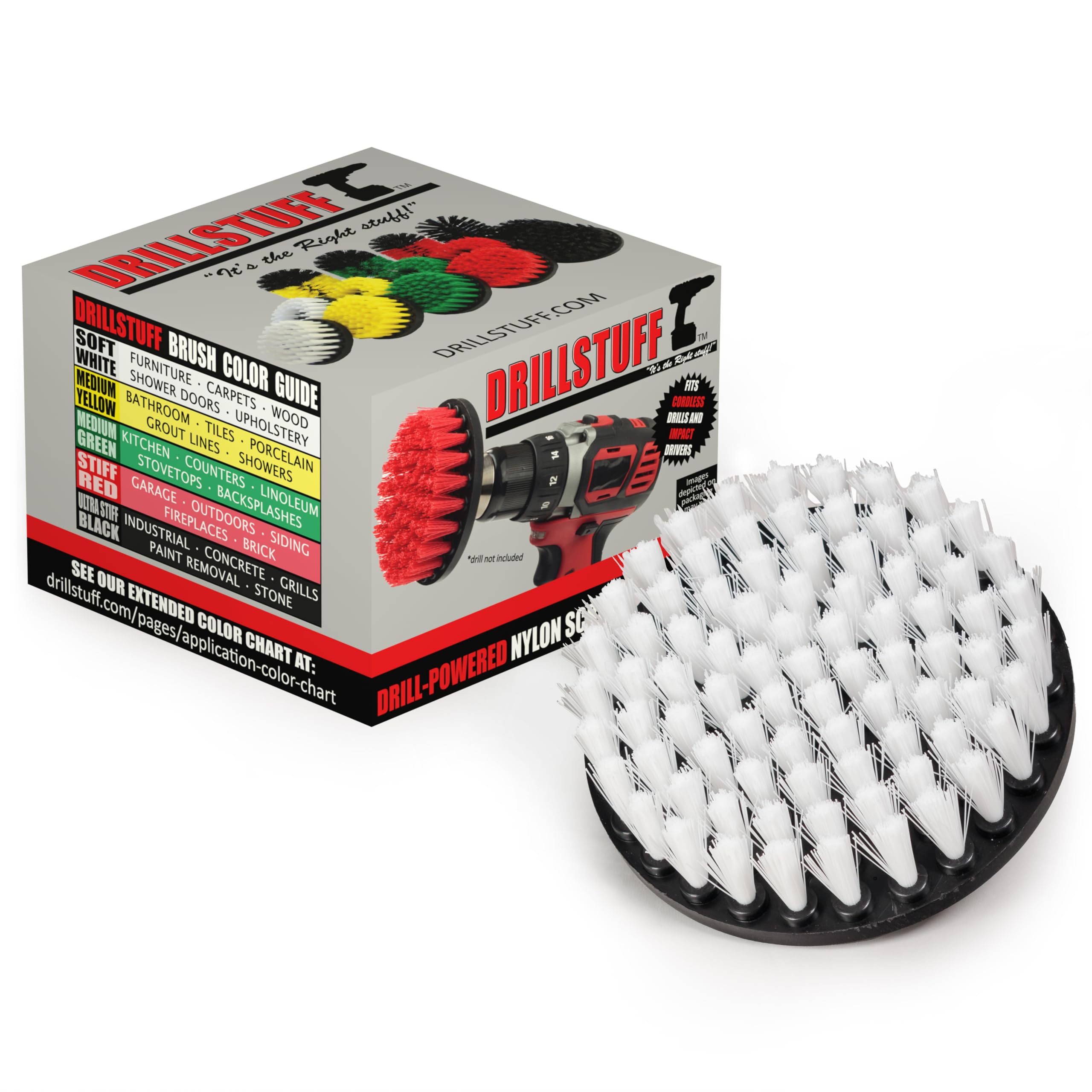 Marine - Drill Brush - Boat Accessories - Hull and Deck- Cleaning Supplies - Spin Brush - Fiberglass, Aluminum, Gel Coat, Wood, Painted - Kayak - Raft - Fishing Boat - Inflatable - Hull Cleaner