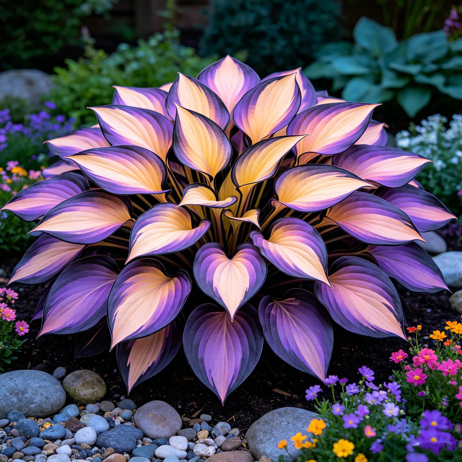 Perennial-Hosta Bulbs for Planting UK-Rare-Large Brilliant-Grow Well-Excellent Display-Perfect for Garden Decoration-4bulbs-F