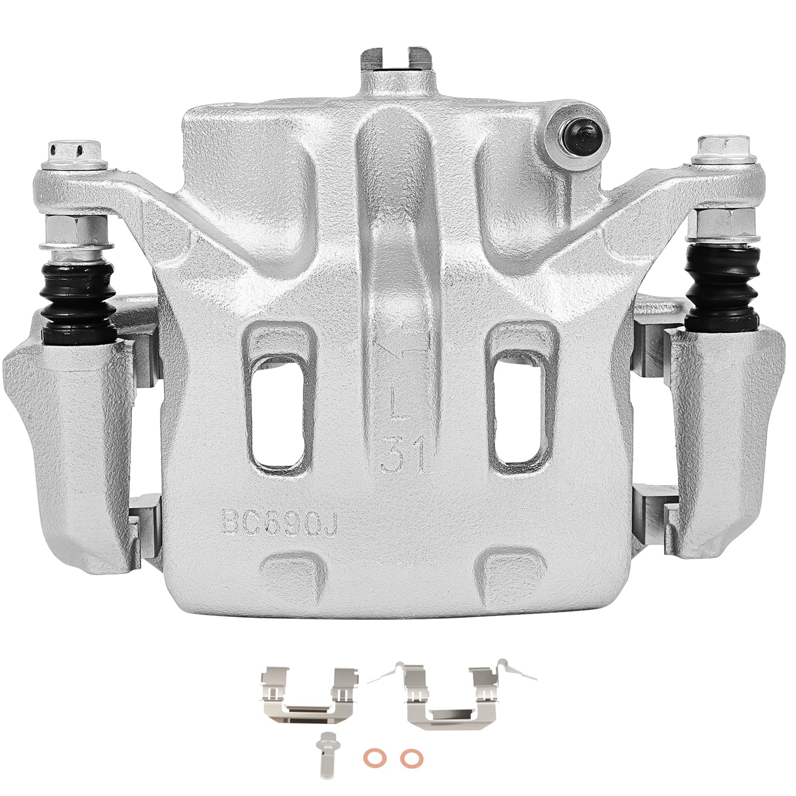 cciyu Front Left Disc Brake Caliper Assembly With Bracket 19B2870
