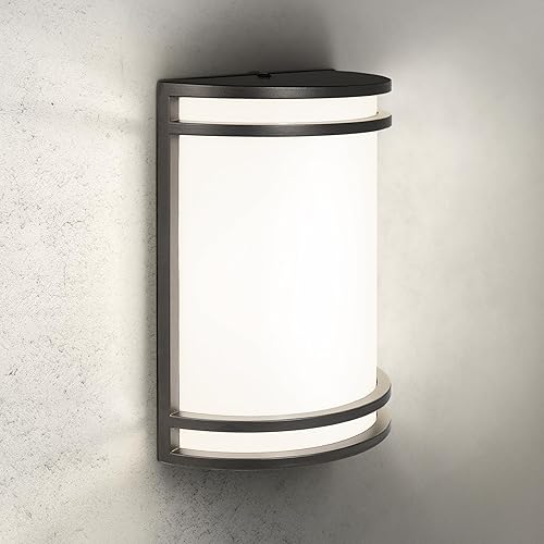 ASD Lámpara LED de montaje en pared para exteriores, moderna iluminación de aplique de pared de níquel cepillado, 15 W, 3000 K, 4000 K, 5000 K,