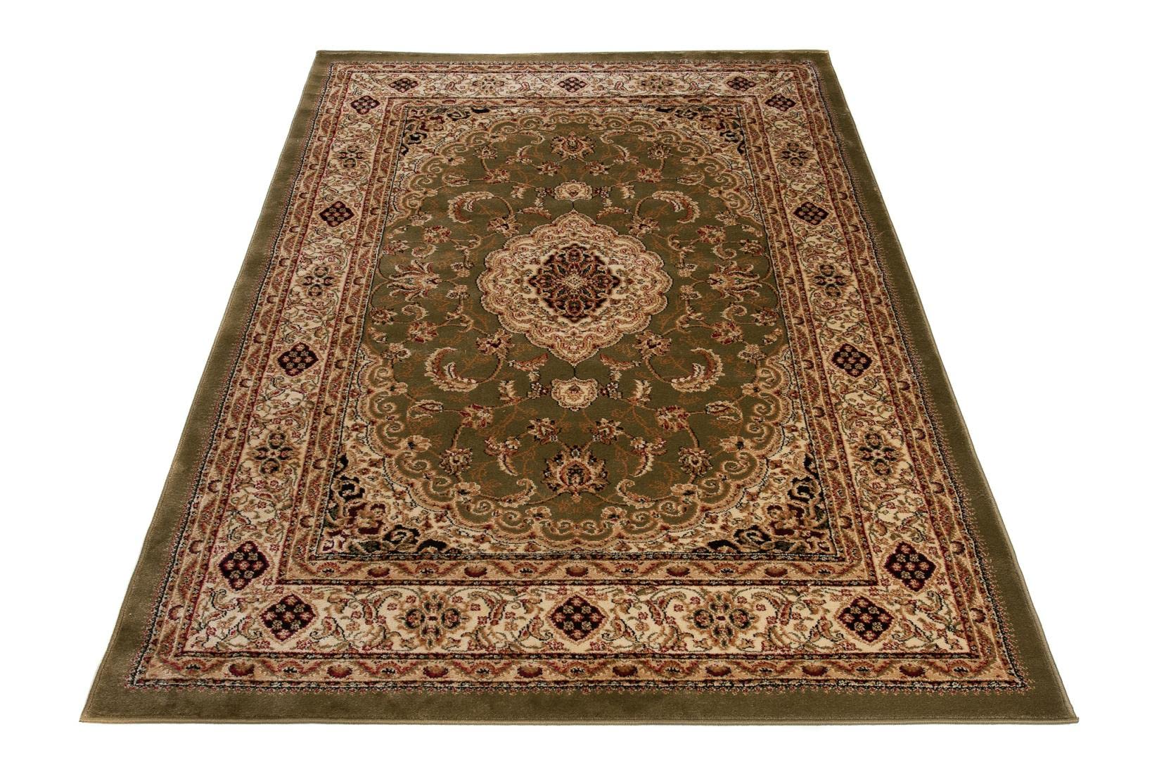 Mazovia Tapis Couloir 120x170cm Vert Classique Traditionnel Doux Élégant