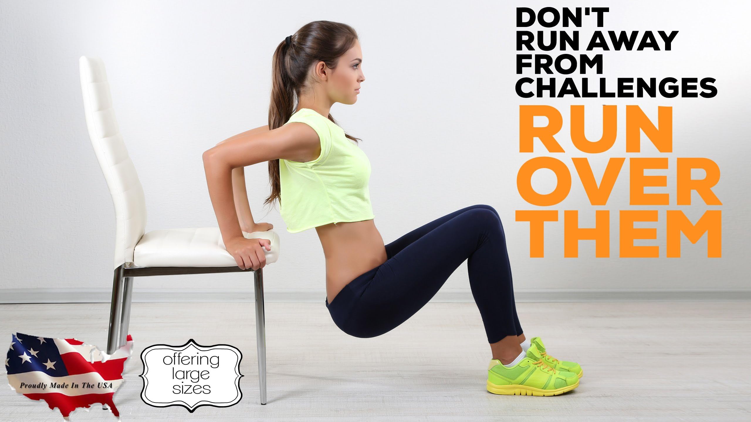 Gym decal, gym wall decal, workout wall decal, gym room decor, wall decal for gym, workout decor, run quote decal, challenges quote decal pf40 (30 x 38)