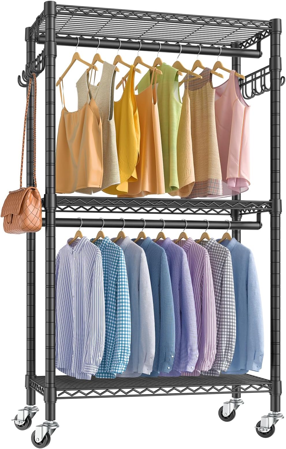 Alera Wire Shelving Garment Rack (Black) Home & Kitchen