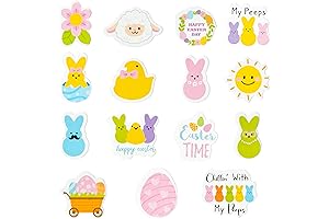 300 Pcs Easter Puffy Cartoon Stickers