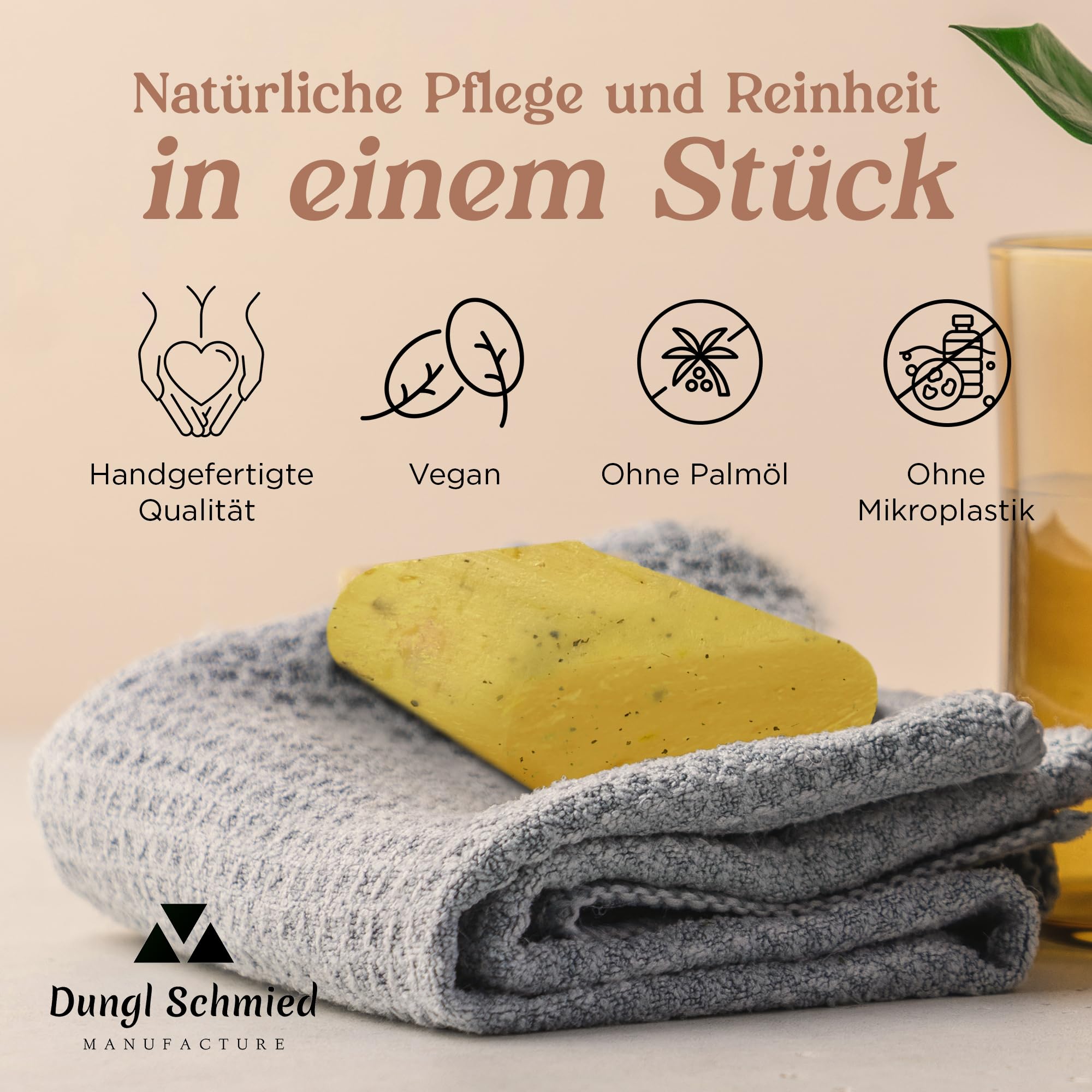 Dungl Schmied Solid Soap Marigold, Handmade Soap, Natural Soap without Palm Oil, Care Soap, Body Soap for All Skin Types - Image 2