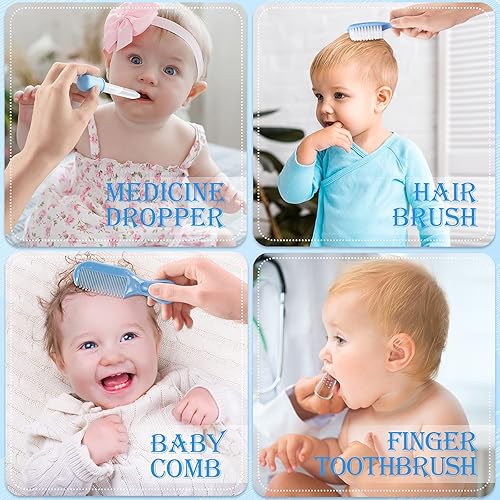 Miniatura 6 de Kit de cuidado de la salud y aseo para bebés 30 en 1 juego de recortadora de uñas eléctrico para bebés kit de cuidado de la salud para bebés recién