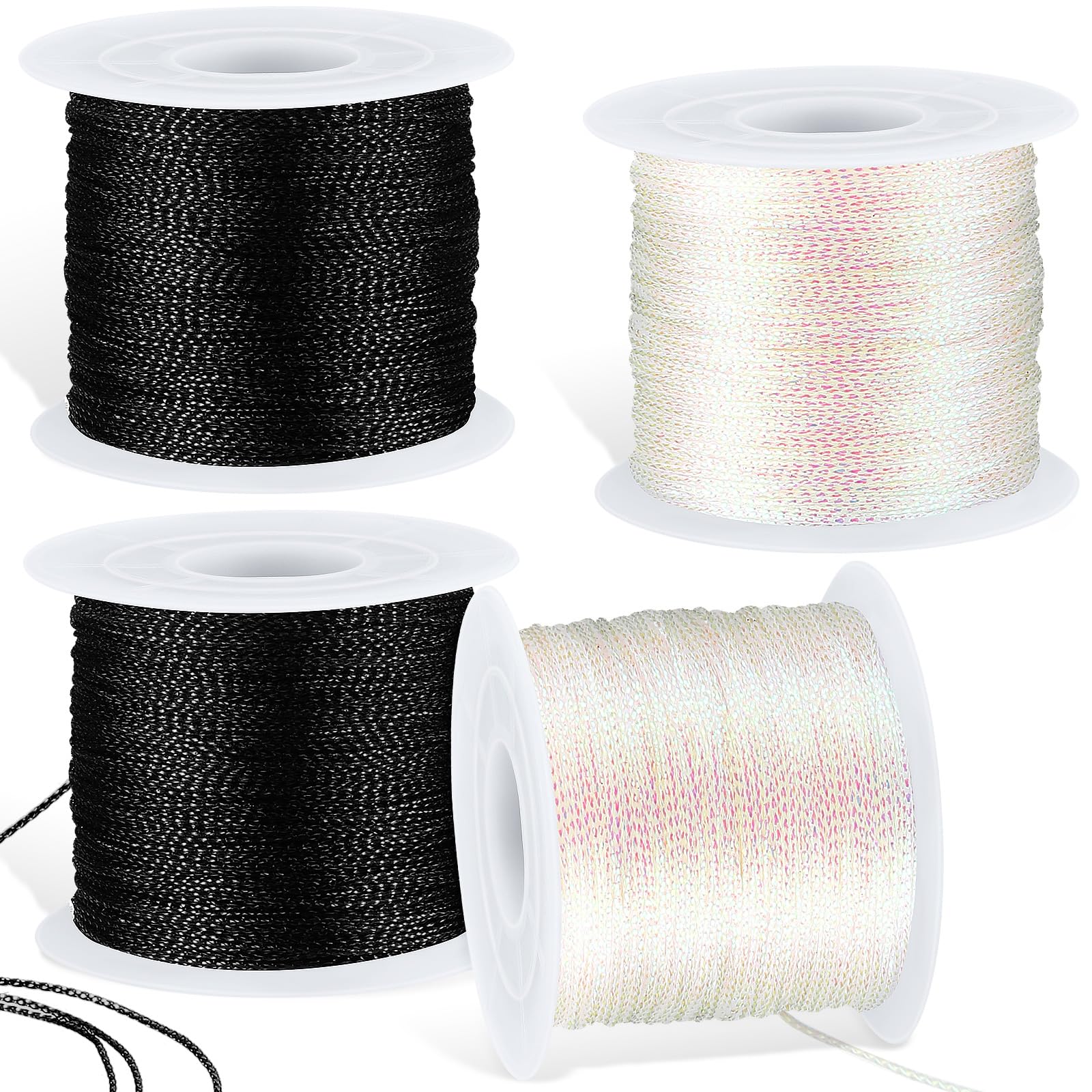 Amazon.com: 440 Yards 1 mm Metallic Cord Tinsel Rope for Craft Jewelry ...