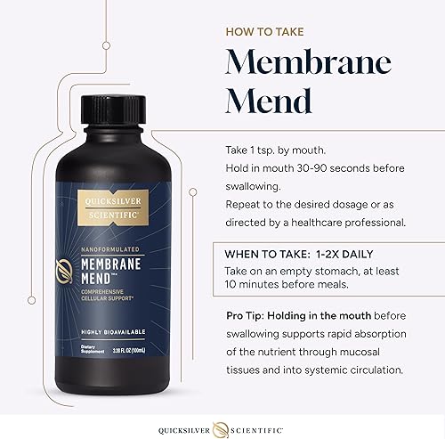 Miniatura 6 de Quicksilver Scientific Membrane Mend - Apoyo al envejecimiento cerebral, celular y saludable con fosfatidilcolina (PC), vitamina E tocotrienoles,
