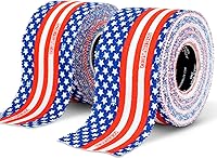 Vista 11 de Meister Elite Athletic Tape - Cinta de entrenamiento transpirable de alto adhesivo, paquete de 2 rollos, color rojo