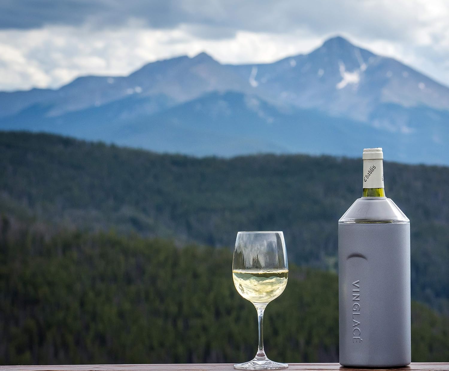 Vinglacé Wine Bottle Chiller- Portable Champagne Insulator- Stainless Steel Wine Cooler Sleeve - Keeps Wine Cold (Graphite) - Image 7