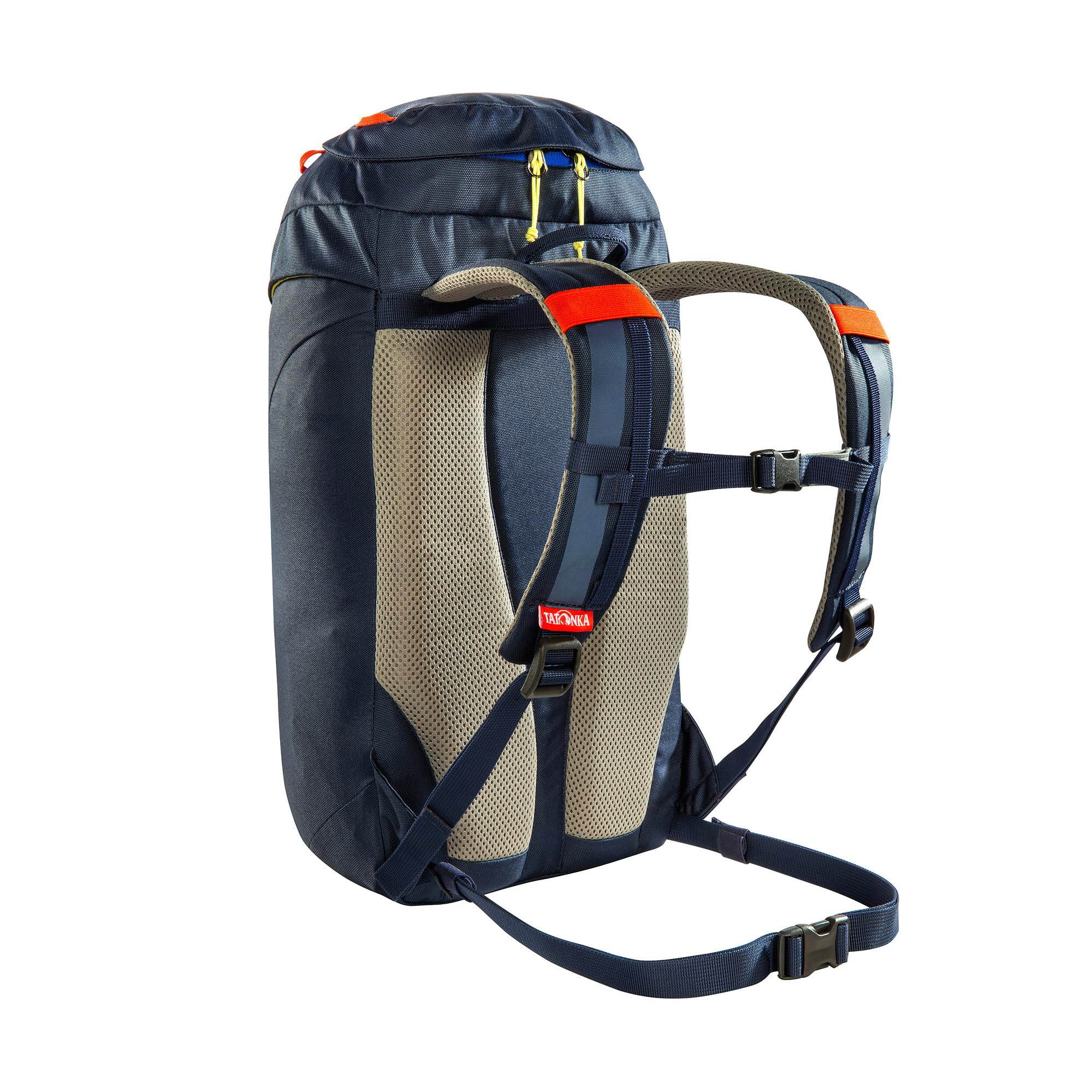 Tatonka Kinderrucksack Wokin 15L - Rucksack für Mädchen und Jungen ab 6 Jahren - Inklusive Sitzkissen und Reflektoren für gute Sichtbarkeit - Aus recycelten Materialien