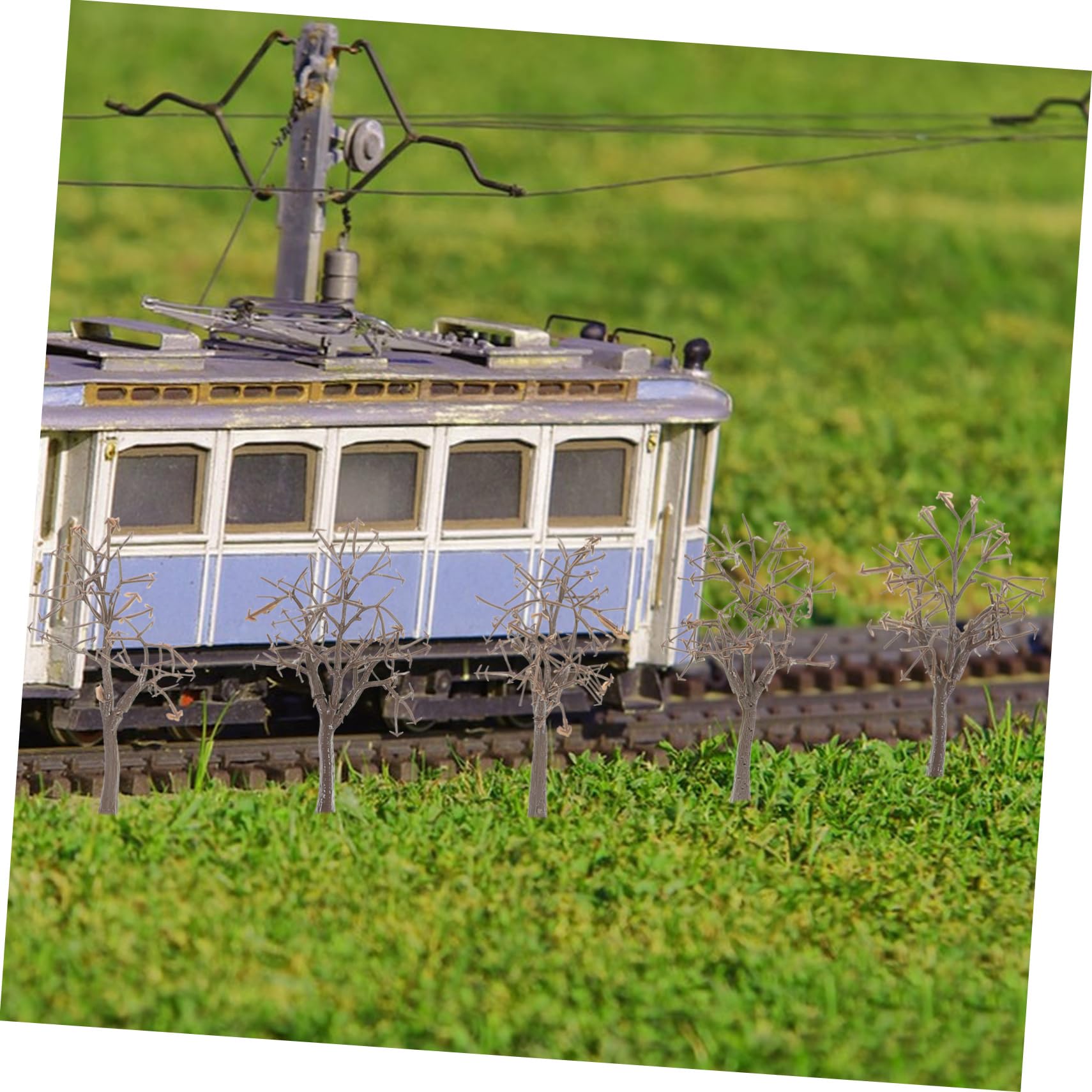 SOIMISS Lot de 10 Modèles D'arbres Architecturaux en Plastique Ton Brun pour Diorama et Maquettes, Esthétique et Usage Éducatif en Artisanat ou Bureau