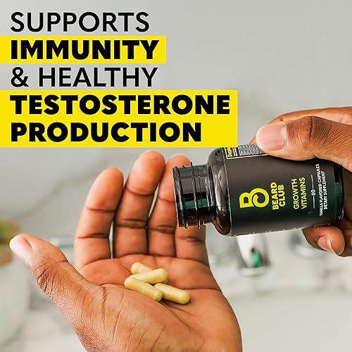 Miniatura 7 de Uncut Beard Co., Crecimiento de vitaminas para barba, Nº 1 de venta para el crecimiento del cabello y barba, suplemento en América, para obtener una