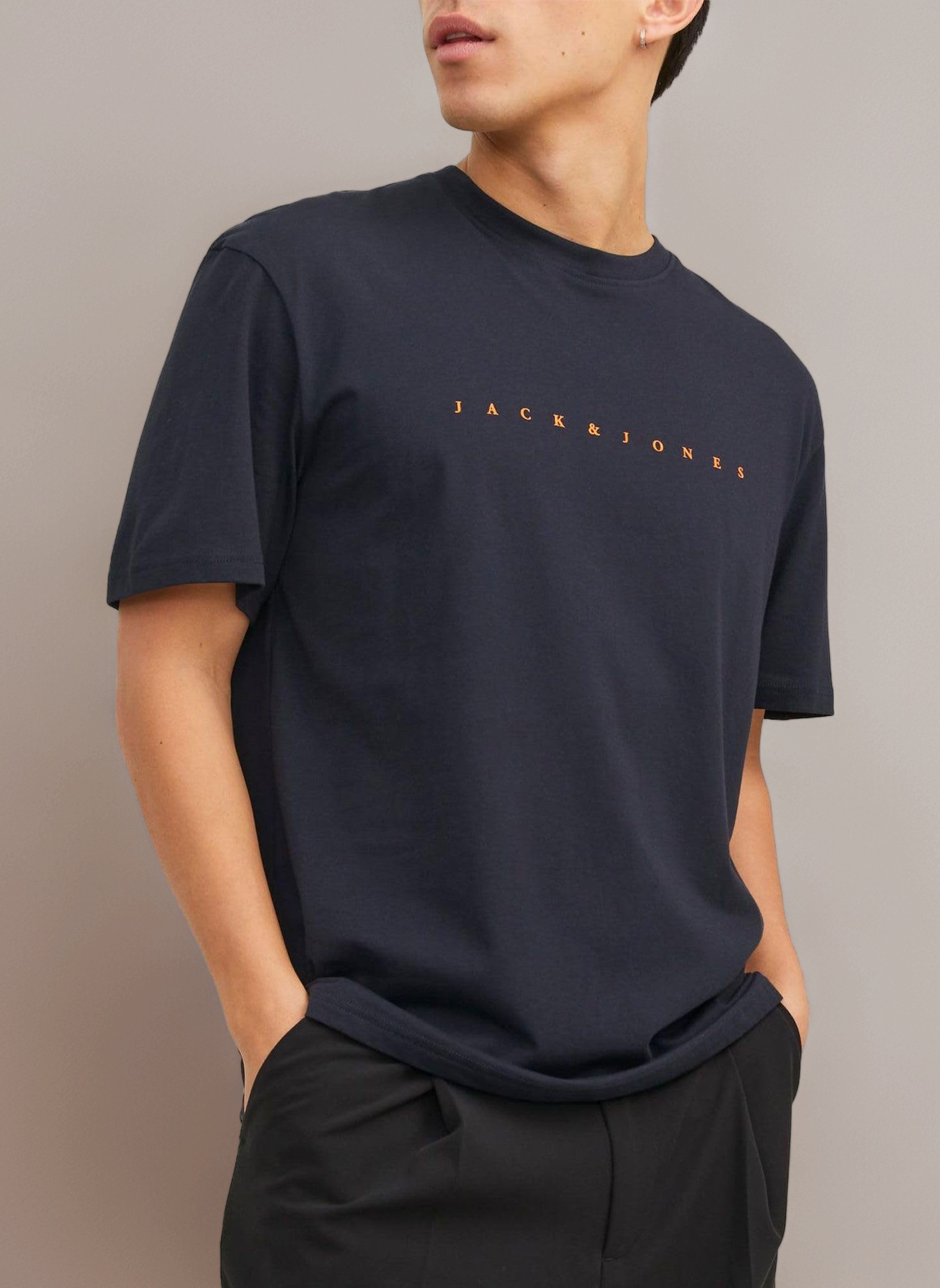 Jack & Jones Men's Male Logo T-Shirt Jjestar Jj Tee Ss Noos