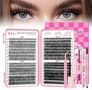 Kit de racimos de pestañas WLF, 640 piezas, k...