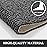 LuxStep Shower Mat Bathtub Mat,40x24 inch, Non-Slip Bath Mat with Drain, Quick Drying PVC Loofah Bathmat for Tub,Shower,Bathroom,Black