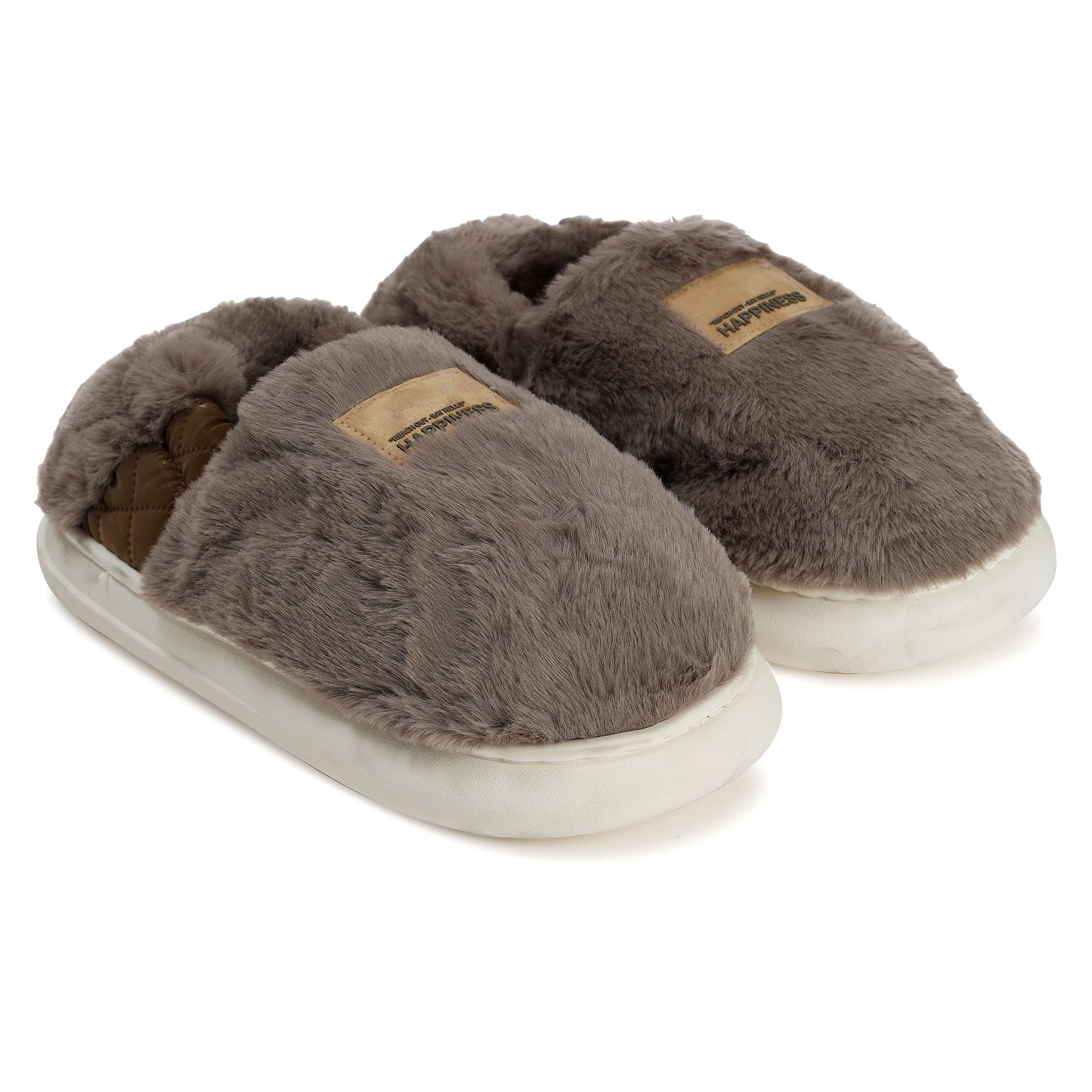 DRUNKEN Slippers For Unisex Winter Sandals Casual Flats Home Footwear Girls Sliders Flip Flops Chappals Ladies Clogs Sleeper Slides Stylish Ortho Soft Brown - 10-11 Uk (B0CQGMKFNN) Amazon Price History, Amazon Price Tracker
