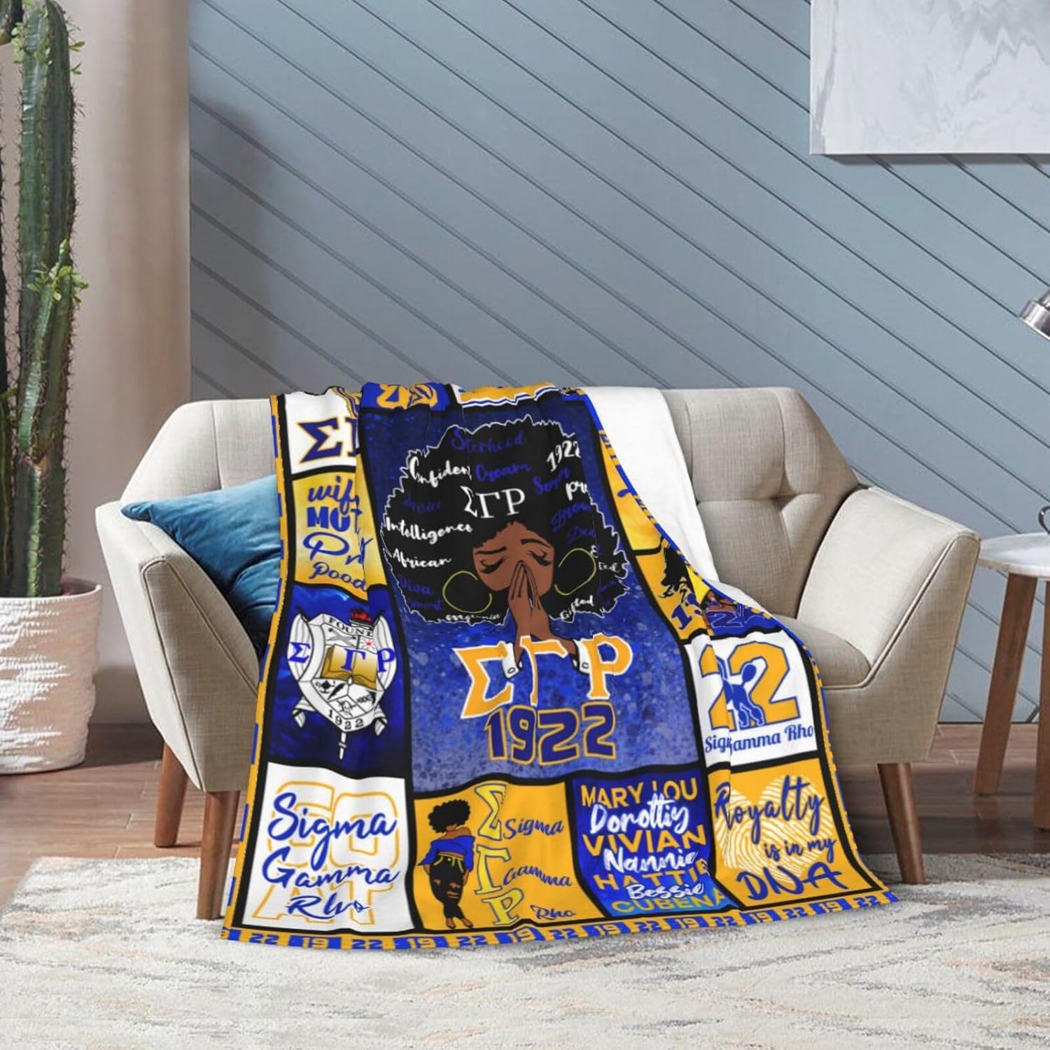 Blanket Gifts Lightweight Soft Plush Flannel Throw Blanket for Bed Sofa 50"x40"