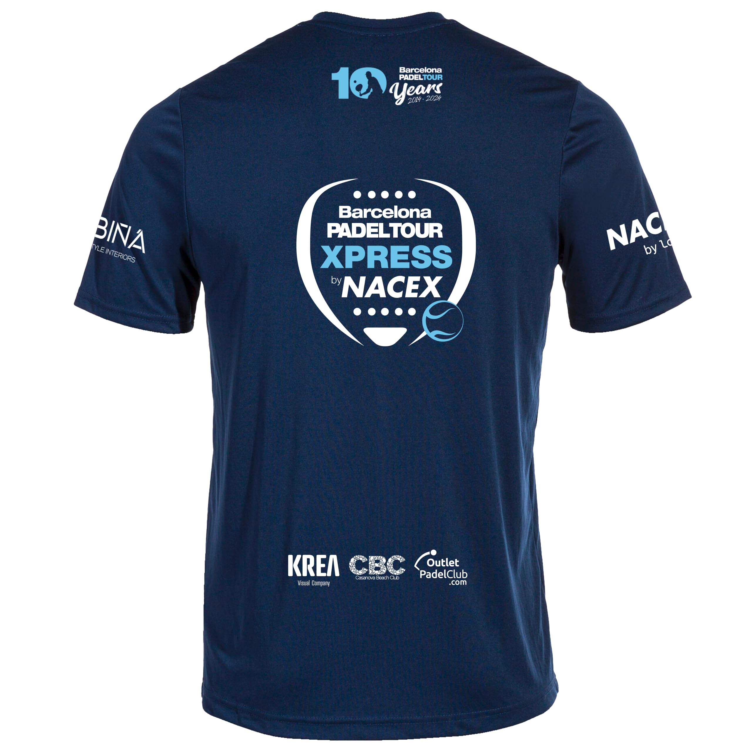 Barcelona Padel Tour | Maglietta Tecnica a Manica Corta da Uomo Joma Xpress by Nacex con Speciale Stampa a Paddle | Soft Touch e Asciugatura Rapida | Abbigliamento Sportivo