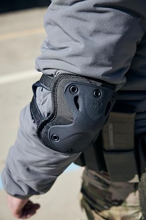 HATCH XTAK Tactical Military Elbow Pads, Black, One Size Fits Most