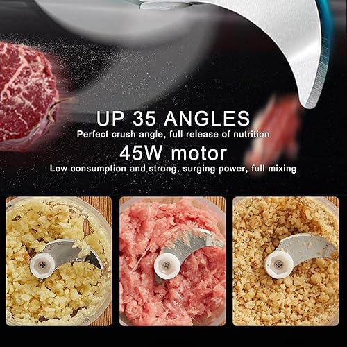 Miniatura 3 de Yosoo Procesador de alimentos Máquina complementaria de alimentos 8.5 fl oz para mini licuadora Pequeño fabricante USB para el hogar para picadoras