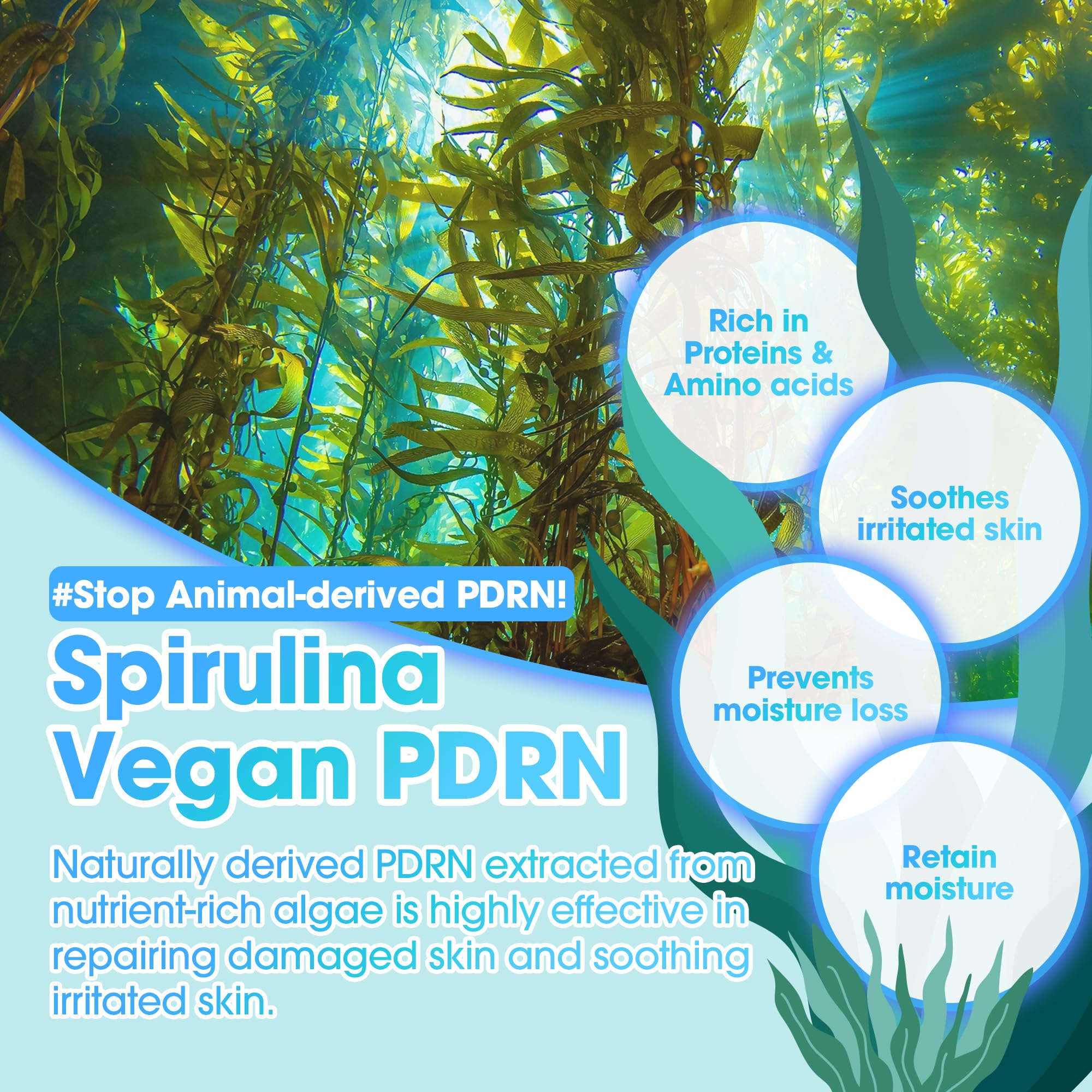 SOME BY MI PDRN Spirulina Poreless Primer – 10g – Vegan Corean Primer Stick per il viso prima del trucco – nasconde i pori, controlla il sebo e regola l'umidità con il mare