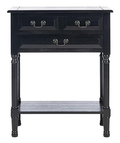 Safavieh Home Collection Primrose Black 3-Drawer Console Table