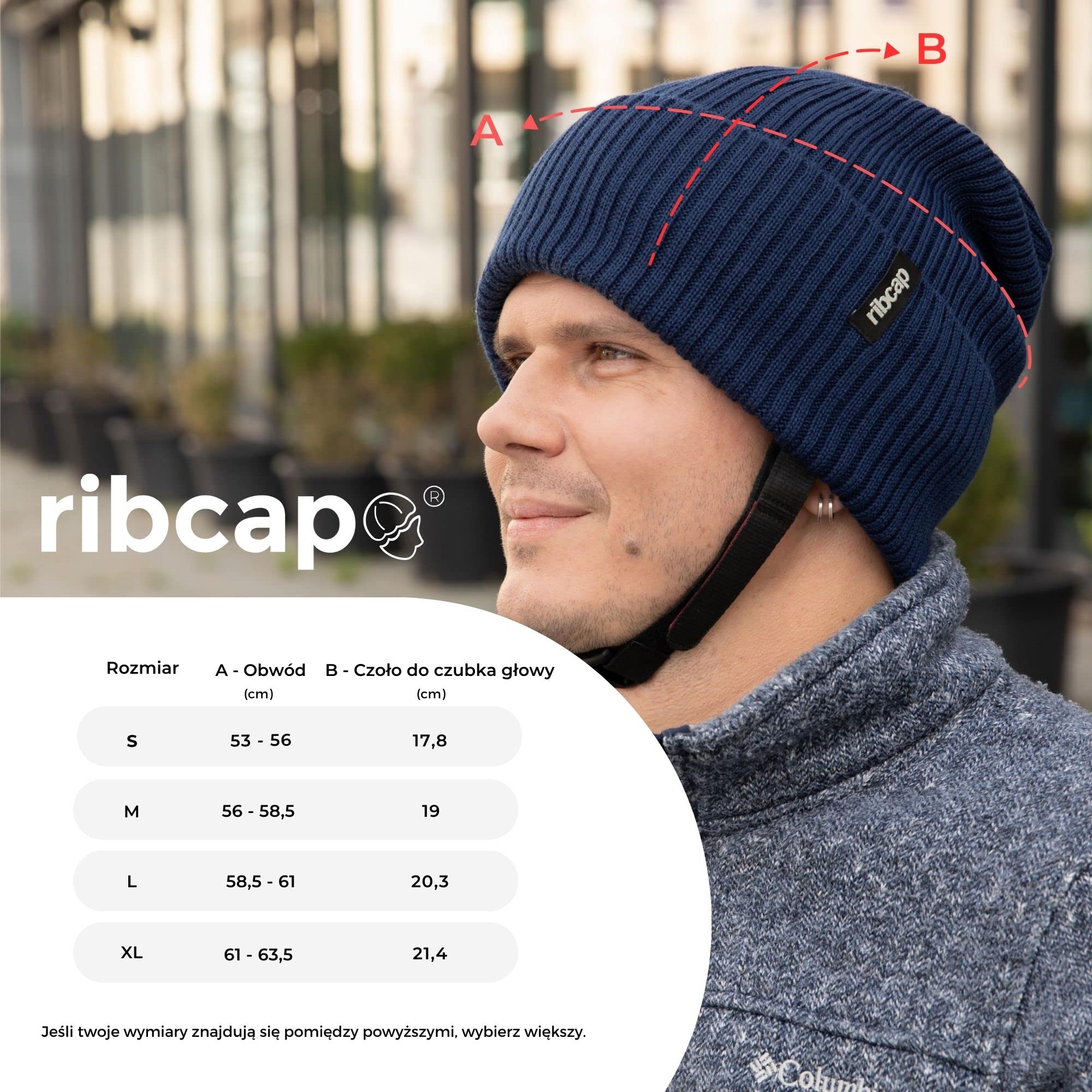 Ribcap Lenny Kask Ochronny Klasy Medycznej | Miękki Przeciwko Epilepsji | Ochronny Przeciw Padaczce | Modny i Bez Piętna
