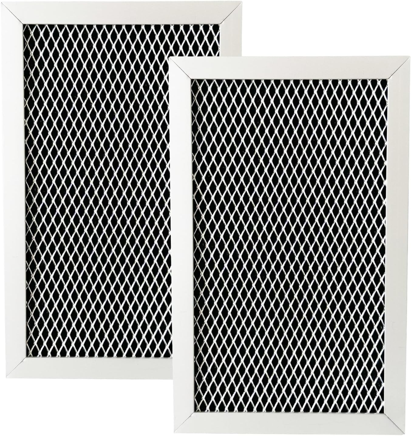 2 Pack Microwave Charcoal Filter Fit for GE JVM6175EK5ES, JVM6175SK5SS, JVM6172SK5SS, JVM6175DK5WW, JVM6175YK5FS Microwave Replacement Part